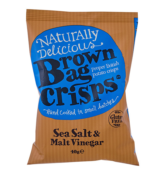 Kartoffelchips mit Meersalz und Malzessig